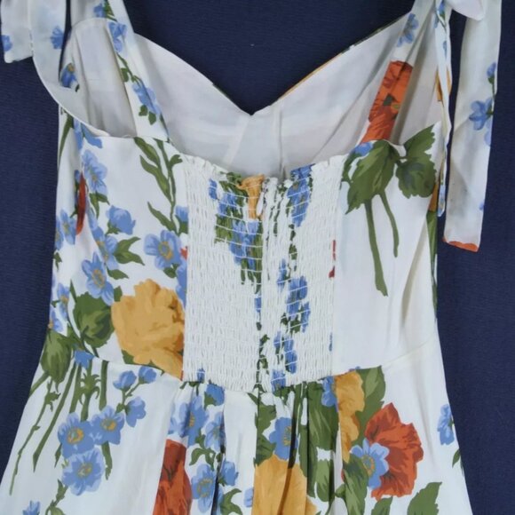 NEW Reformation Niara Floral Mini Dress in multi size 12 - Picture 7 of 10